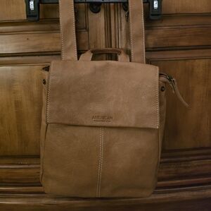 Tan Backpack/purse For Women